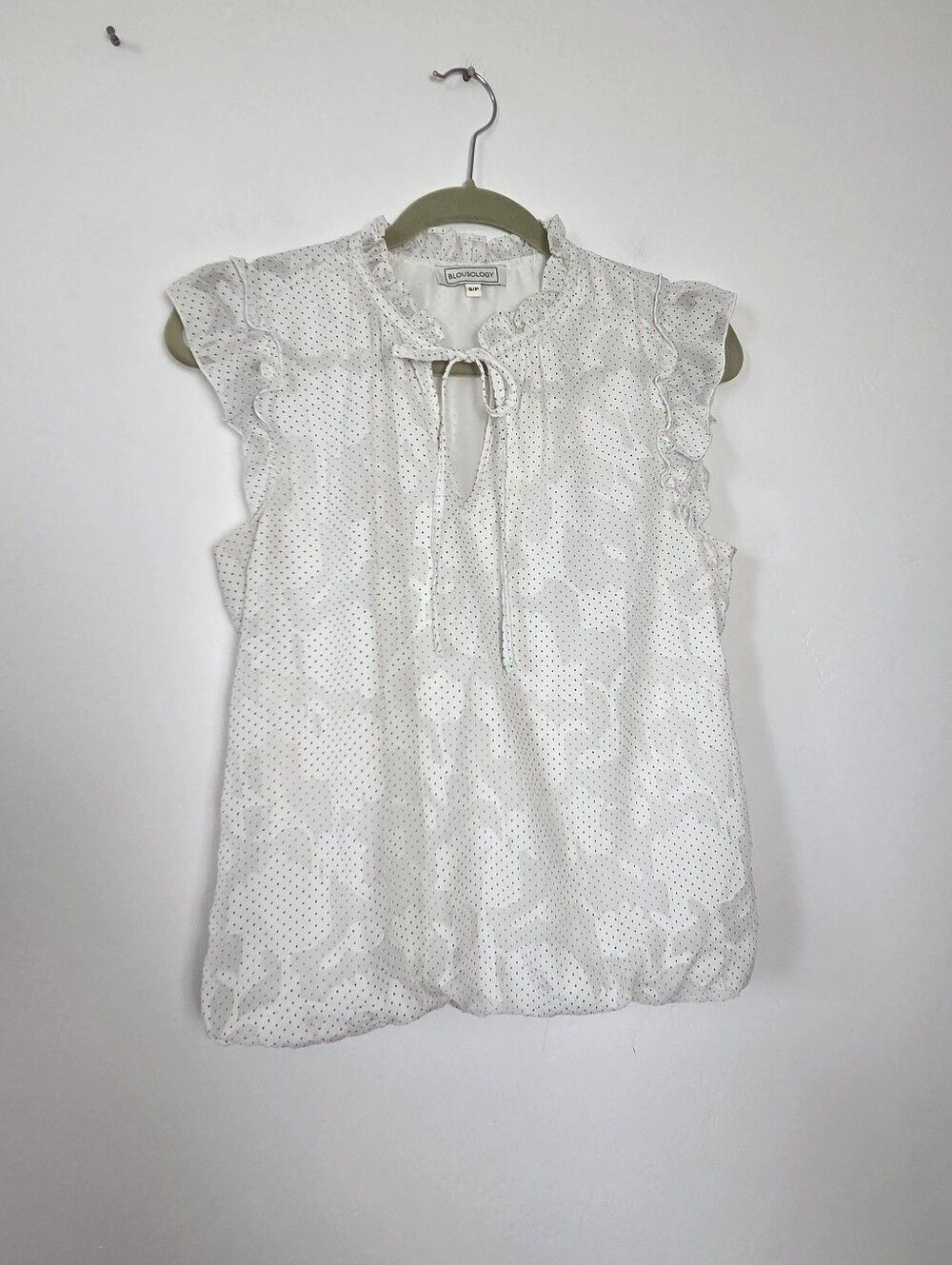 Blousology Ruffled White Camisole Top Lolita Academia Preppy Cottagecore Preppy